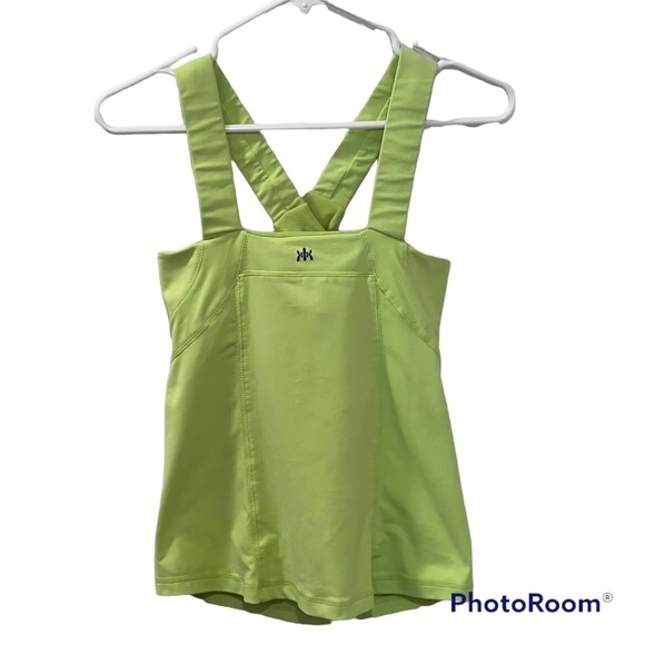 Kyodan Womens Neon Green Athletic Workout Tank Top Size Medium - Picture 1 of 11